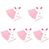 SOIMISS Deguisement Enfant 5 Ensembles Accessoire Costume Cosplay Kit Rose Robe Arc Queue Ballet Oreilles Tutu Jupe Cravates 