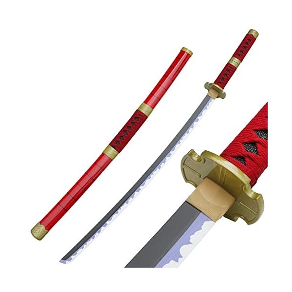 LLYLAY Katana Sword,Épée Demon Slayer en Bois,Anime Lovers,Accessoire Fait à la Main en Bois,Swords pour Anime Fans,épée en B