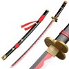 LLYLAY Katana Sword,Épée Demon Slayer en Bois,Anime Lovers,Accessoire Fait à la Main en Bois,Swords pour Anime Fans,épée en B