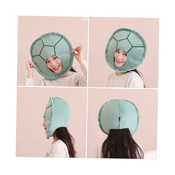 ABOOFAN 4Pcs Selfie Mer Ils Couvrent Mascarade Le Drôle Accessoire Photo Performance Une Tête De Chapeaux Sous Cosplay Forme 