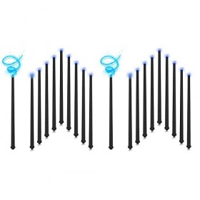 YANHUNING Lumineuse, 20 Baguettes Magiques de Sorcière de Jouet de Lumière et de Son Magiques, Lumineuse, Accessoire de Costu