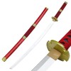 LLYLAY Katana Sword,Épée Demon Slayer en Bois,Anime Lovers,Accessoire Fait à la Main en Bois,Katana pour Accessoires de Cospl