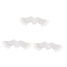 Toyvian 3 Pièces Accessoires Ange pour La Fêteblanc Romantique Photo Fée L Performance Costume Mariage Enfants Ailes Fête Ann