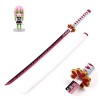 LixLan Épée de samouraï Tueur de démons Cosplay Katana Lame épée Arme Accessoire en Bois Cosplay Anime épée avec Fourreau, po