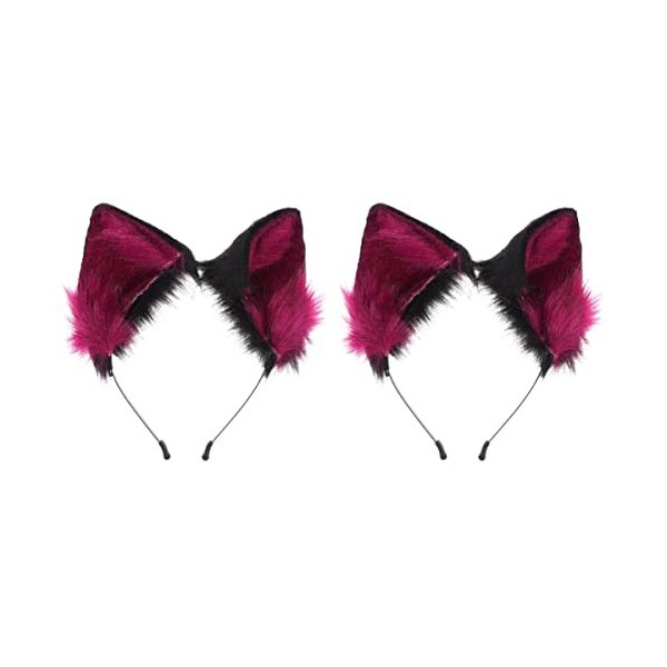 FRCOLOR Bandeau Doreille 3 Pièces Renard Costume Décor Accessoire Halloween Faveur Couleur Cerceaux Bandeau Animal Jour Cerc