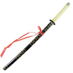 YU-FEI Katana Danime en Bois, Un Modèle Darme Imitant Touken Ranbu Caractère Anime, Adapté Aux Accessoires De Jeu De Rôle C