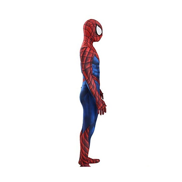 LGYCB Spiderman Cosplay Costume Superhero Film Bodysuit Jeu de rôle Araignée Motif Jumpsuit Onesies Parties à thème de Noël é