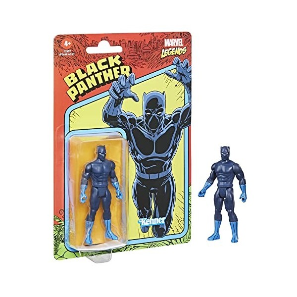 Hasbro Marvel Legends, figurine de collection Retro 375 Black Panther de 9,5 cm