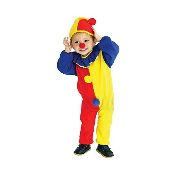 Taille M - 4-5 ans - Costume - Déguisement - Carnaval - Halloween - Clown - Cirque - Couleur jaune - Unisexe - Enfants