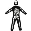 Peegsan 4 Pcs Costumes Squelette Garçons Filles - 3D Squelette Halloween Fantaisie Costumes Combinaison Body - Halloween Cosp