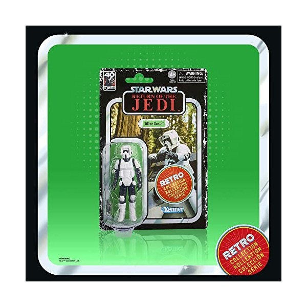 Star Wars Retro Collection, Biker Scout, Le Retour du Jedi, Figurine de Collection, échelle de 9,5 cm, dès 4 Ans