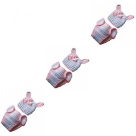 Abaodam 3 Ensembles DAccessoires Tenues Tricotées Fille Vêtements Fille Tenue Photo Mensuelle Tricoté Photo Tenues Photoshoo