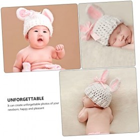 Abaodam 3 Ensembles DAccessoires Tenues Tricotées Fille Vêtements Fille Tenue Photo Mensuelle Tricoté Photo Tenues Photoshoo