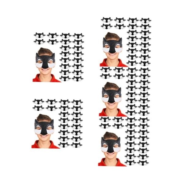 ABOOFAN 80 Pièces Accessoires De Cosplay Décorations Big Up Accessoires Pour Enfants Noirs Accessoire Animaux Faveurs De Dess