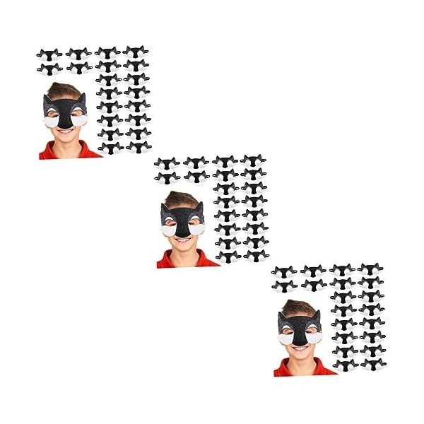 ABOOFAN 80 Pièces Accessoires De Cosplay Décorations Big Up Accessoires Pour Enfants Noirs Accessoire Animaux Faveurs De Dess