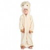 COOLMP Déguisement Lama Peluche Enfant - Taille 5-6 Ans 110-116cm - Déguisement pour Enfant, garçon et Fille, Anniversaire,