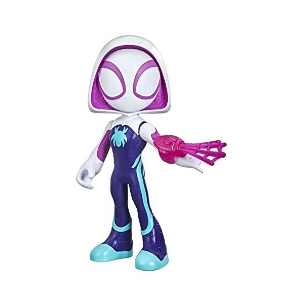 Marvel Spidey and His Amazing Friends, Figurine de Super-héros Ghost-Spider Format géant pour Enfants à partir de 3 Ans