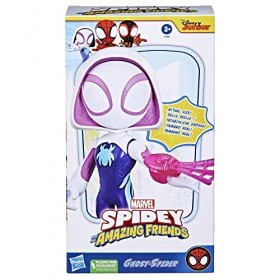 Marvel Spidey and His Amazing Friends, Figurine de Super-héros Ghost-Spider Format géant pour Enfants à partir de 3 Ans