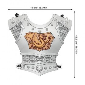 Abaodam 10 Pièces Chevalier Armure Ensemble Chevalier Médiéval Costume avec Bouclier Chevalier Casque Épée Portique Chevalier