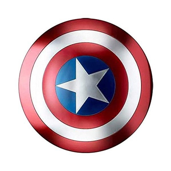 sookin Captain America Shield Tous MéTal 1 à 1 éDition De Film 47cm Avengers Accessoires De Poche ladulte Cadeaux dhallowee