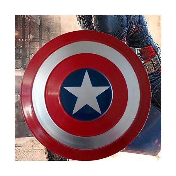 sookin Captain America Shield Tous MéTal 1 à 1 éDition De Film 47cm Avengers Accessoires De Poche ladulte Cadeaux dhallowee