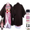 RUIZE Costume de Demon-Slayer, Déguisement sur le thème Halloween Kimetsu-No-Yaiba, Déguisement Kamado Nezuko Cosplay pour fi