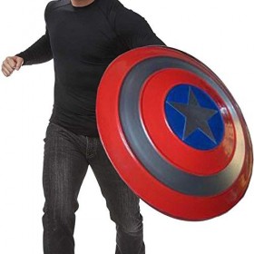 sookin Captain America Shield Iron Art Shield Cosplay Accessoires RéTro Costume Bouclier Halloween pour Adultes et Enfants Je