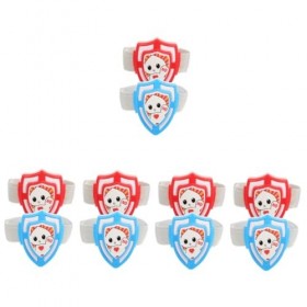 ibasenice 10 Pièces Accessoires De Jeu De Poursuite Groupe Badge Extérieur Forme En Plein Air Travail DÉquipe Badge Pour Enf