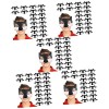 Toyvian 80 Pcs Masques Mauvais Halloween Loup Accessoires DAnniversaire Grande Robe Mignonne Pour Les Yeux De Renard Noir Dé