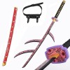 THIKK 104cm Demon Slayer Anime épée Katana Kokushibou Samurai Épée Accessoires Modèle, Fans DAnime Cosplay Kokushibou Hallow