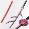 THIKK 104cm Demon Slayer Anime épée Katana Kokushibou Samurai Épée Accessoires Modèle, Fans DAnime Cosplay Kokushibou Hallow