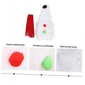 ibasenice 2 Pièces Ensemble Costume De Noël Enfants Halloween Habiller Enfants Costume De Bonhomme De Neige Fille Enfant En B