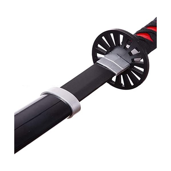 Deters Anime épée Noir en Bois Katana Cosplay Accessoires darmes pour Adultes et Enfants, Accessoire de Jouets pour Enfants 