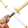 HASMI 1 Pièce Slayer Agatsuma Zenitsu Ninja Katana Sword Accessoires Cosplay Anime Samurai Épée En Bois/76Cm/29.9In