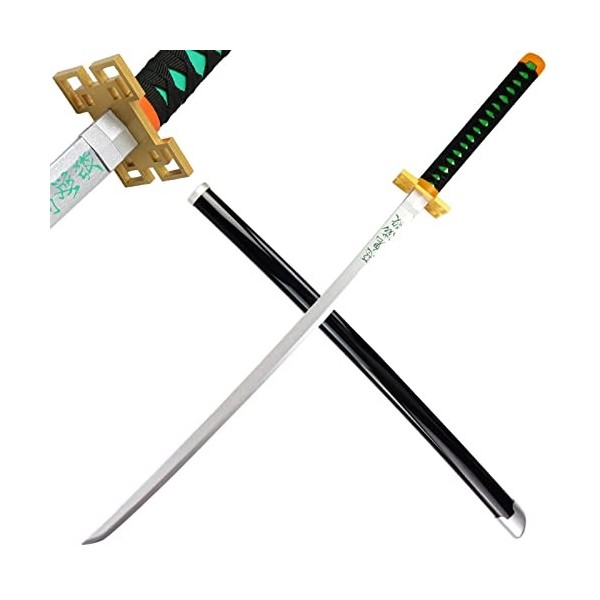 HASMI Slayer Wooden Samurai Sword Toys Anime Cosplay Tokitou Muichirou Ninja Katana Accessoires, Meilleurs Cadeaux Pour LAnn