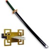 HASMI Katana Japanese Anime Slayer Cosplay Accessoires Tokitou Muichirou Wooden Samurai Sword Ninja Armes, Pas Sharp/76Cm/29.