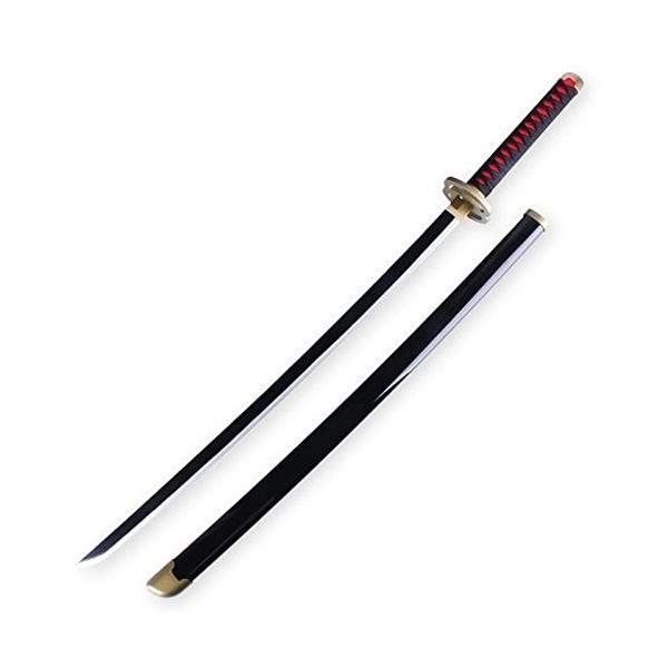 FYHCY Demon Slayer Blade Cos épée en Bois Agatsuma Zenitsu Prop modèle darme en Bois Anime Ninja épée Jouets décoratifs Cosp