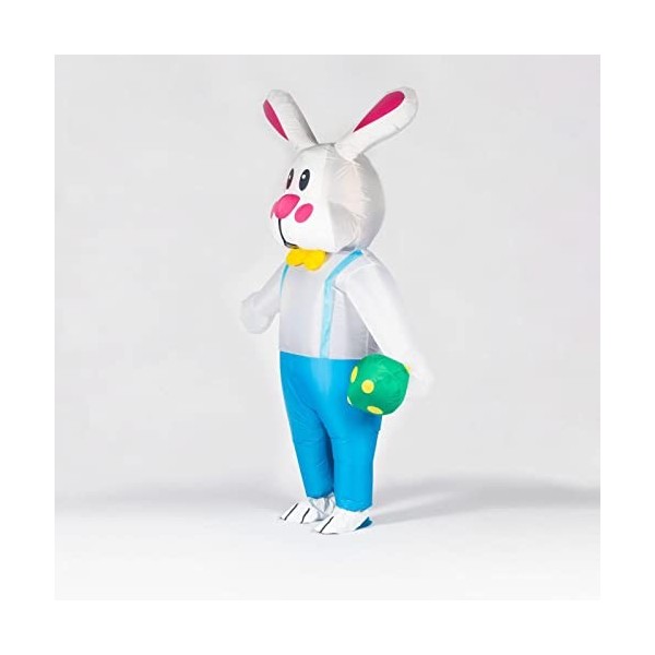 harayaa Costume de lapin gonflable drôle de Pâques Costume accessoi