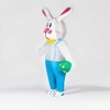 harayaa Costume de lapin gonflable drôle de Pâques Costume accessoire vêtements habiller costume de lapin complet du corps po