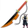 Katana Demon Slayer Cosplay Uzui Tengen Épée De Samouraï 80cm Sabre Japonais En Bois Epée Ninja Cosplay Anime Katana Accessoi