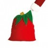 Rubies Officielle en Velours Sac de Père Noël avec Cloches de Noël Sack, déguisement Adulte – Taille Unique