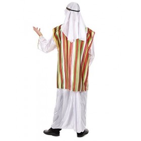 Widmann Déguisement cheikh Arabe coloré Homme - Blanc - Taille Unique