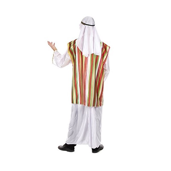 Widmann Déguisement cheikh Arabe coloré Homme - Blanc - Taille Unique