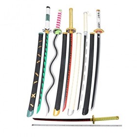 YDDZ Katana de Jeu de Rôle Tueur de Démons Katana Japonais en Bois Fait à La Main Accessoires de Jeu de Rôle Danime Modèles 