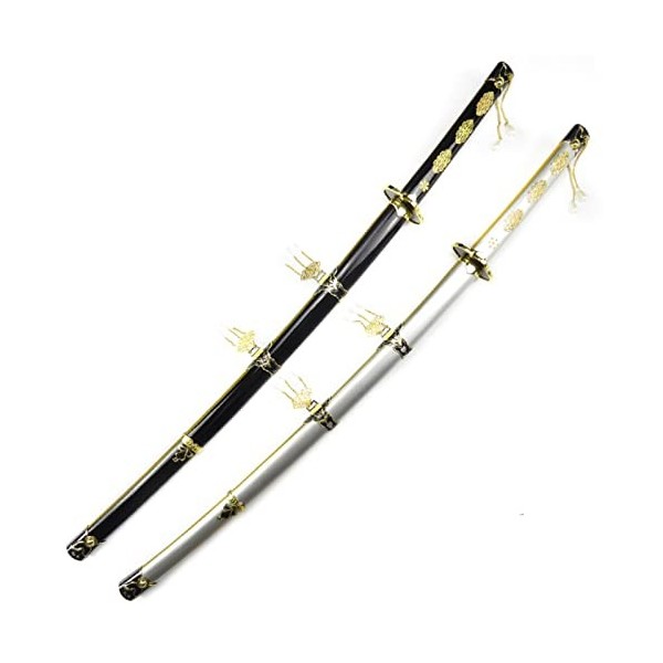 YAO TIAN Katanas En Bois Pour Les Amateurs DAnime, Accessoire de Déguisement DÉpée de Guerrier Ninja, Épée de Samouraï En B