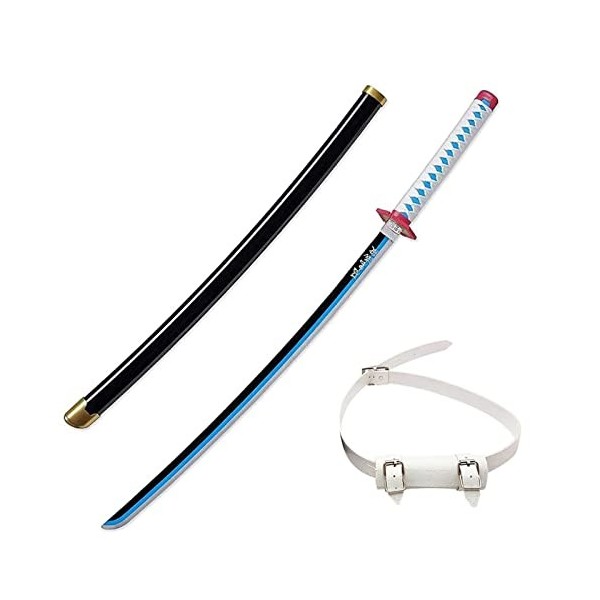 SSNG Convient À Cosplay Demon Demon Slayer Tomioka Giyuu Katana,Demon Slayer Accessoires,Pleine Longueur 104cm pour Les Amate