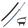 SSNG Convient À Cosplay Demon Demon Slayer Tomioka Giyuu Katana,Demon Slayer Accessoires,Pleine Longueur 104cm pour Les Amate