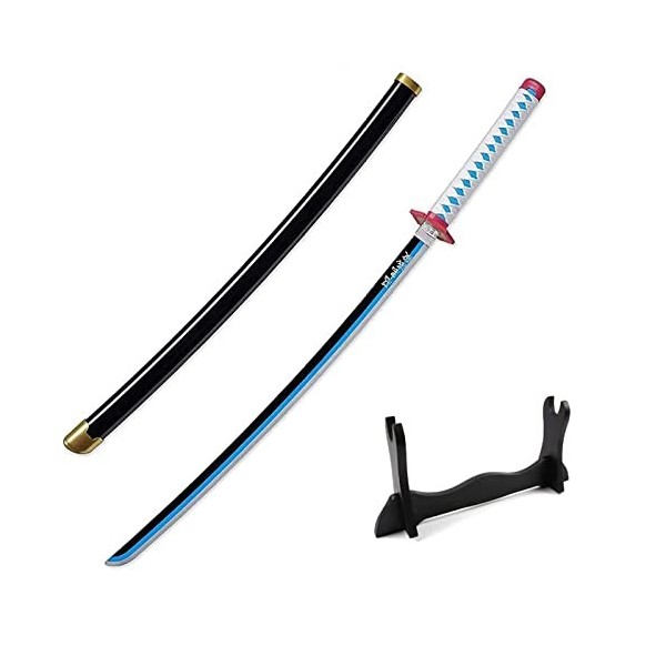 SSNG Convient À Cosplay Demon Demon Slayer Tomioka Giyuu Katana,Demon Slayer Accessoires,Pleine Longueur 104cm pour Les Amate