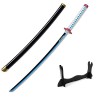 SSNG Convient À Cosplay Demon Demon Slayer Tomioka Giyuu Katana,Demon Slayer Accessoires,Pleine Longueur 104cm pour Les Amate