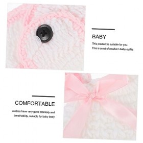 Yardwe 5 Ensembles 100 Jours Vêtements De Séance Photo Tenues De Nouveau-Né Tenues De Lapin De Pâques Accessoires Photo De Pâ